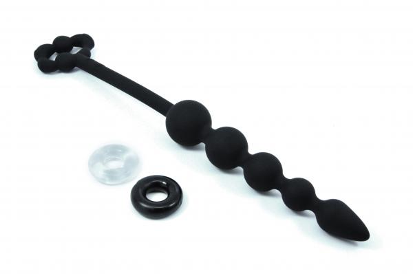 Cloud 9 Tapered Silicone Anal Beads Black