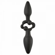 Pro Sensulle Oversized Double Dare Dual Anal Plug Black