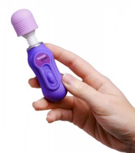 Petite Fleur Mini Vibrating Wand Massager Purple