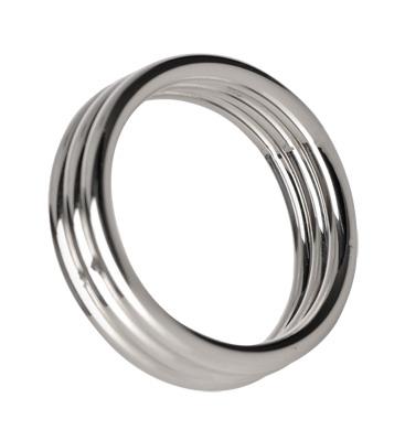 Echo 2 inches Steel Triple Cockring M/L