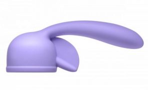Fluttering Kiss Dual Stimulation Wand Attachment Purple