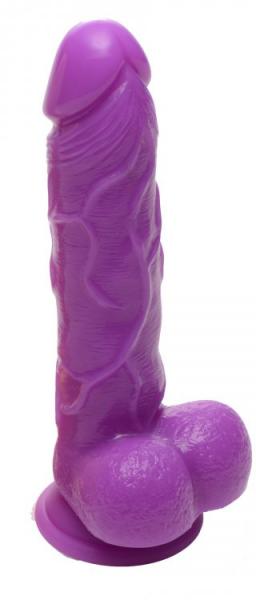 Silicone Sam 7 inches Suction Cup Dildo Purple