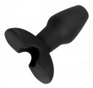 Invasion Hollow Silicone Anal Plug Small Black