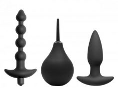 Prevision 4 Piece Silicone Anal Kit Black